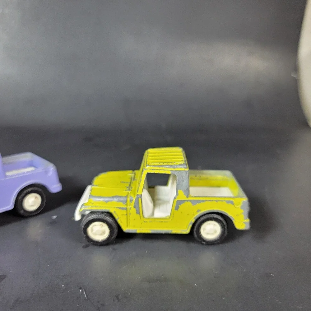 Lot Of 3 Vintage Tootsie Toys Metal/Plastic Cars Gremlin, Jeep, Off-Road Pick Up